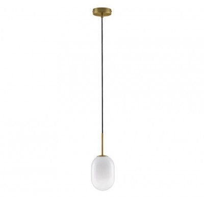 GRADIENT WHITE OVAL PENDANT Ø12cm