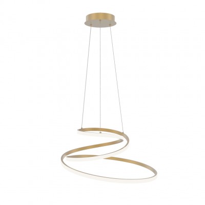 SOSPENSIONE LED COASTER ORO 60W 8000LM CCT 60X28CM