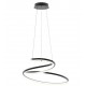 SOSPENSIONE LED COASTER NERA 60W 8000LM CCT 60X28CM