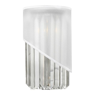 WHITE ORGANZA AND CRYSTALS SCONCE USA 