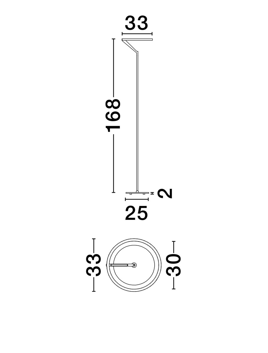 ΕΠΙΔΑΠΕΔΙΟ ΦΩΤΙΣΤΙΚΟ LED Moca Coffee Aluminium H:168cm