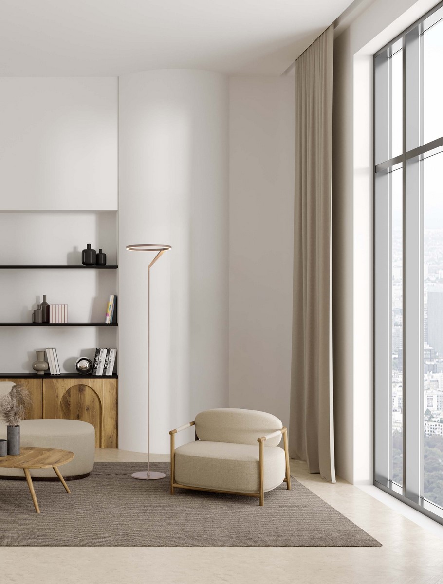ΕΠΙΔΑΠΕΔΙΟ ΦΩΤΙΣΤΙΚΟ LED Moca Coffee Aluminium H:168cm