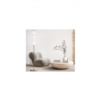 ΦΩΤΙΣΤΙΚΟ ΔΑΠΕΔΟΥ H:170cm BRUSHED GOLD ETAL&GLASS