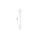ALUMINUM FLOOR LAMP H183cm ITALY