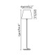 ΔΑΠΕΔΟΥ ESSENTIAL MATT NICKEL H 1540 MM