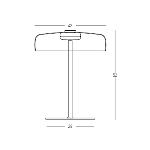 ΕΠΙΤΡΑΠΕΖΙΟ ΦΩΤΙΣΤΙΚΟ Ε ΦΙΜΕ ΓΥΑΛΙ Η:52cm 15W