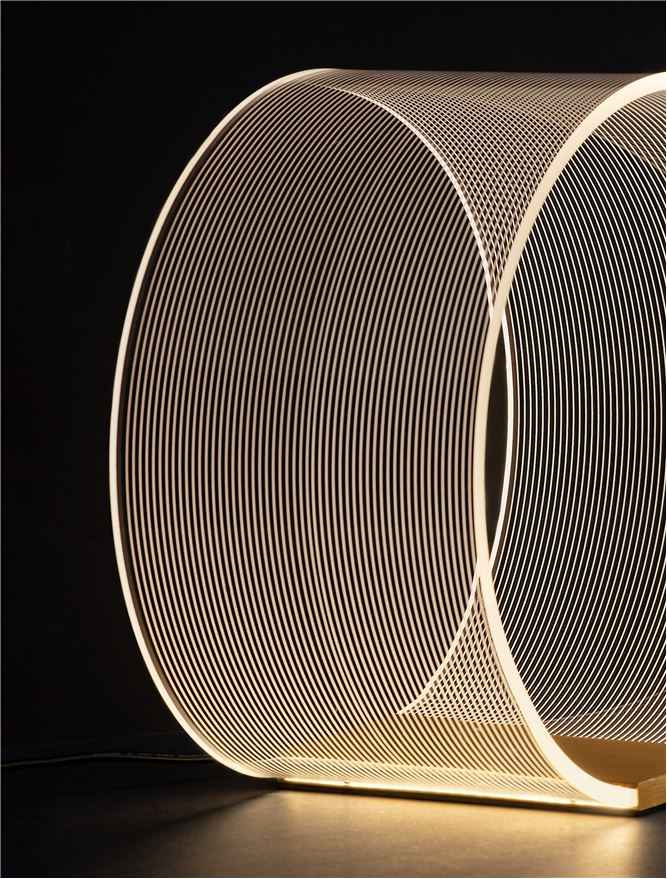 ΕΠΙΤΡΑΠΕΖΙΟ ΦΩΤΙΣΤΙΚΟ ΑΠΟ ΑΚΡΥΛΙΚΟ ΚΑΙ BRASS MAT