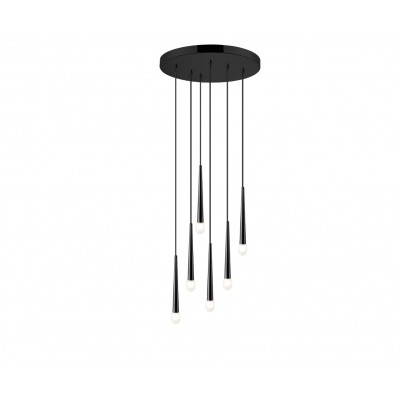 01487 Round 6-lights Black