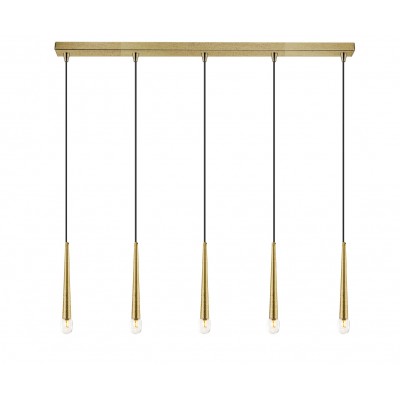01487 Bar 5-lights Oxidized gold