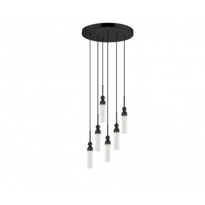 01480 Round 6-lights Black