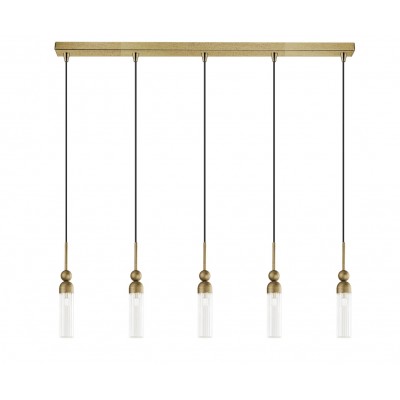 01480 Bar 5-lights Oxidized gold