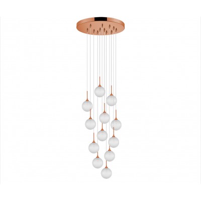 01129 12-lights Round Copper