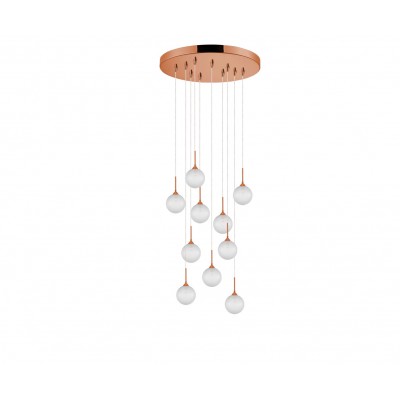01129 10-lights Round Copper