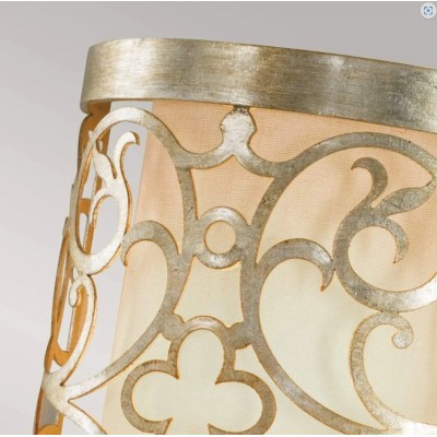 ΑΠΛΙΚΑ SILVER LEAF ΜΕ ΑΡΑΒΟΥΡΓΗΜΑΤΑ H:24cm USA