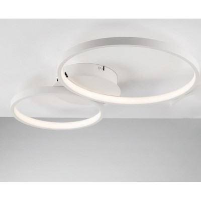 PLAFONIERA FREDY BIANCA 30W 4370LM CCT 60X35X6,5CM