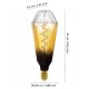 YELLOW CRYSTAL DECORATIVE LIGHT BULB E27