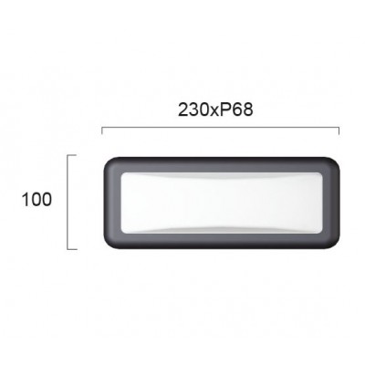 ΑΠΛΙΚΑ LED ΑΝΘΡΑΚΙ Η 100 ΜΜ
