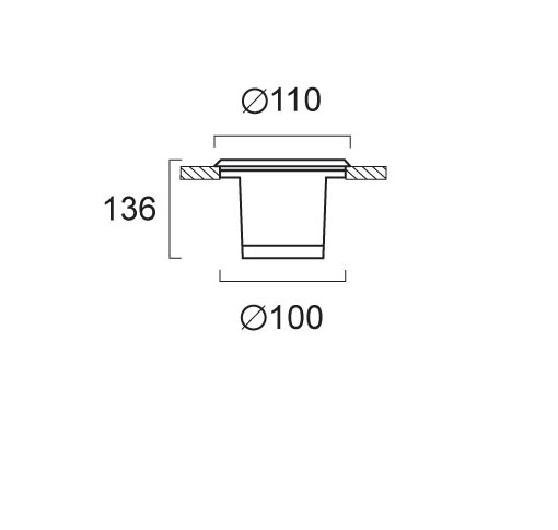ΧΩΝΕΥΤΟ ΕΠΙΔΑΠΕΔΙΟ INOX MAT D 110 MM
