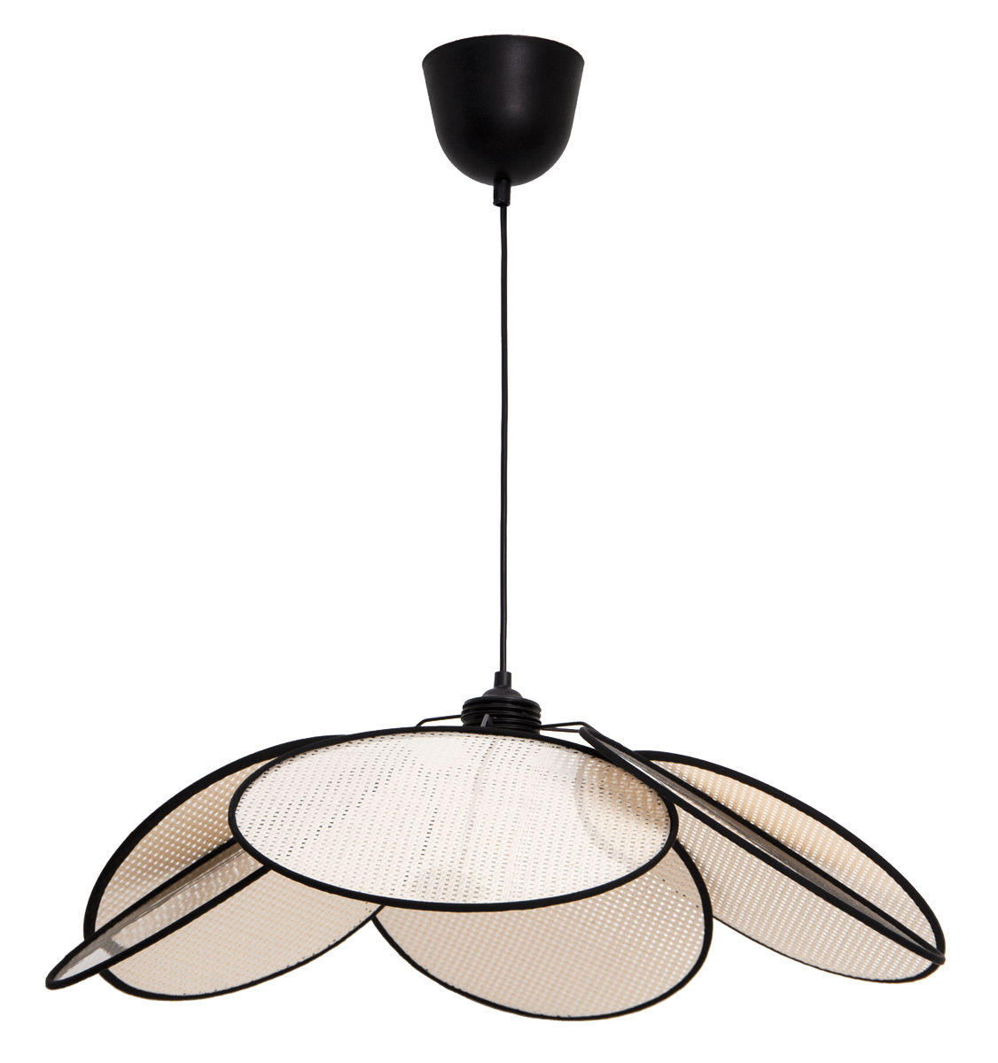 PENDANT FIXTURE FROM WOVEN WICKER DISKS D:700mm