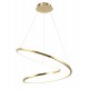 GOLD LED TWIST PENDANT D:600mm H:1200mm