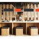 POP MINIMALIST SUSPENDED LED FIXTURE BLACK-ORANGE L:90cm H:140cm