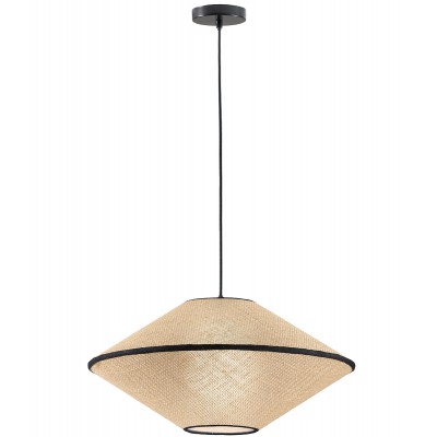 NATURAL WOVEN WICKER PENDANT D:600mm