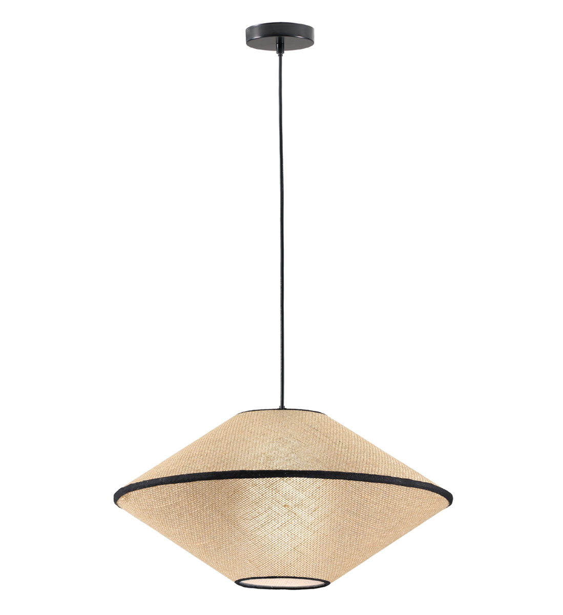 NATURAL WOVEN WICKER PENDANT D:450mm