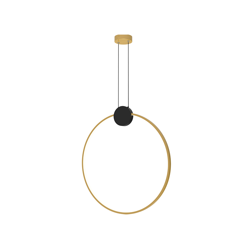ΚΡΕΜΑΣΤΟ ΦΩΤΙΣΤΙΚΟ RING D:60cm BLACK-GOLD