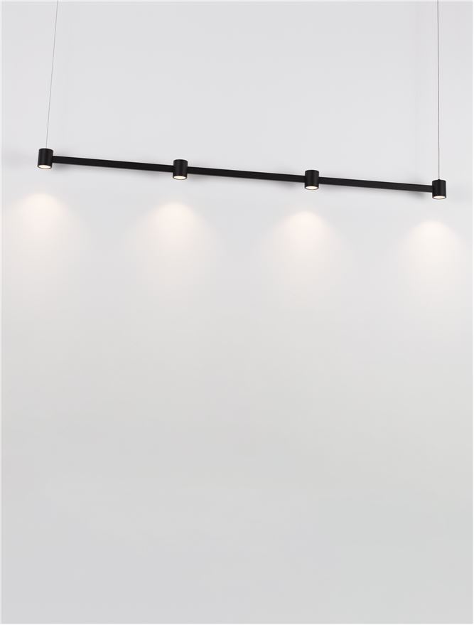 ΚΡΕΜΑΣΤΟ ΓΡΑΜΜΙΚΟ ΦΩΤΙΣΤΙΚΟ LED Sandy black Aluminium
