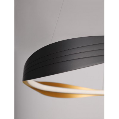 ΚΡΕΜΑΣΤΟ ΦΩΤΙΣΤΙΚΟ LED SANDY BLACK&GOLD D:60cm