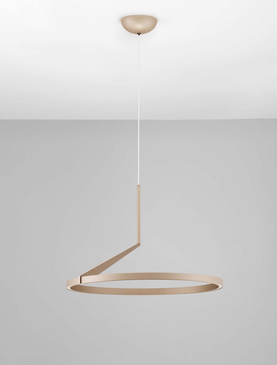 ΚΡΕΜΑΣΤΟ ΦΩΤΙΣΤΙΚΟ LED Moca Coffee Aluminium