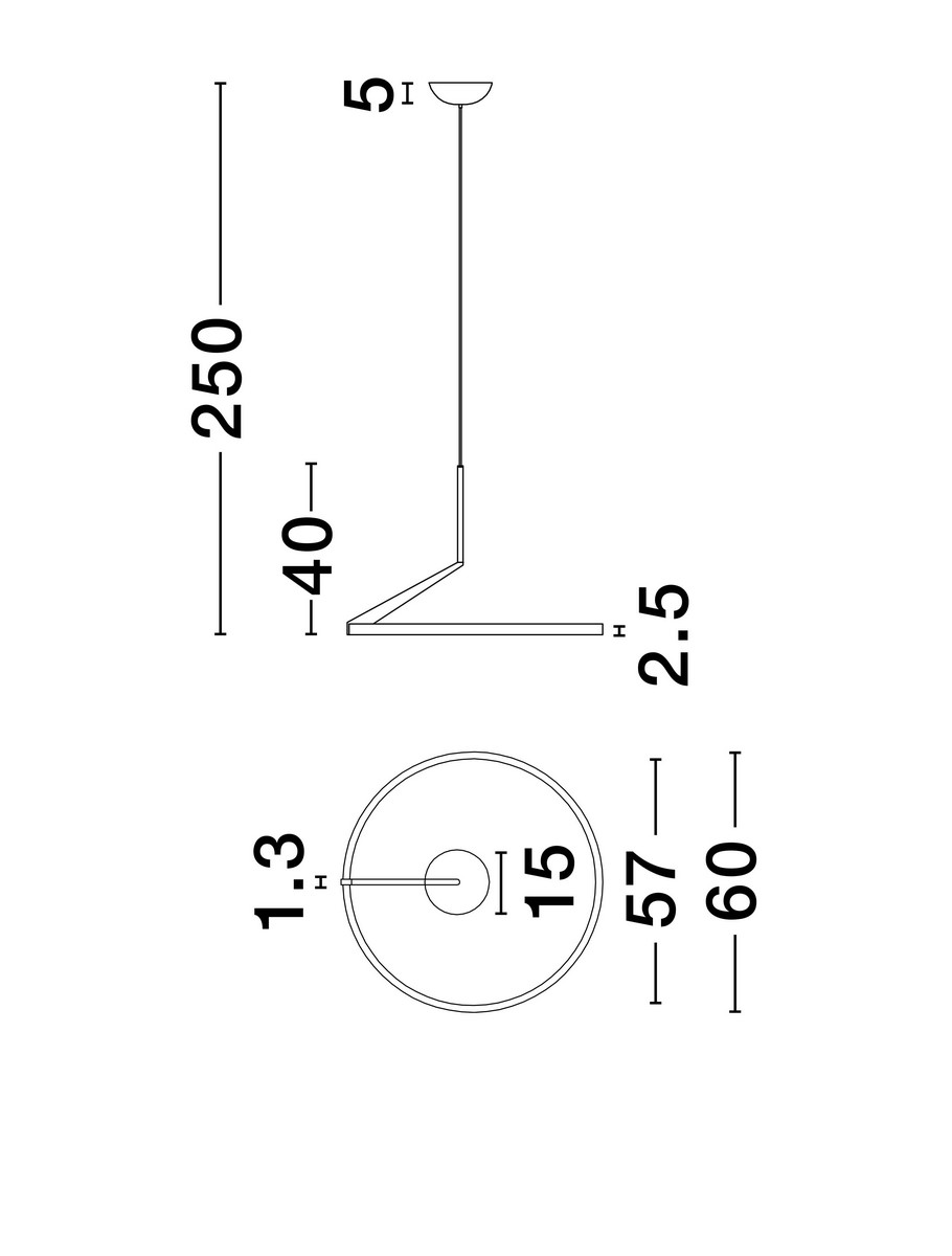 ΚΡΕΜΑΣΤΟ ΦΩΤΙΣΤΙΚΟ LED Moca Coffee Aluminium
