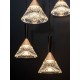 ΚΡΕΜΑΣΤΟ 5ΦΩΤΟ LED Matt Black Gold Metal & Acrylic