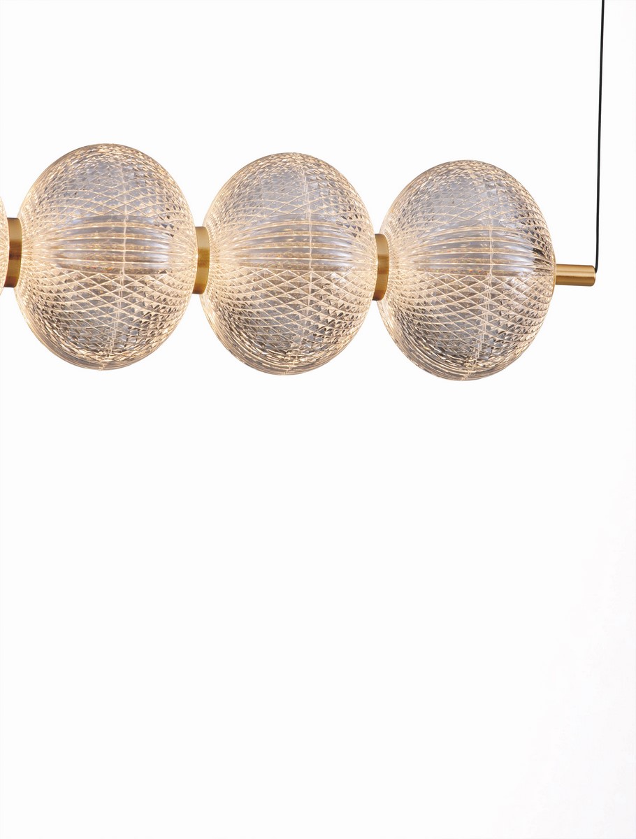ΚΡΕΜΑΣΤΟ ΓΡΑΜΜΙΚΟ ΦΩΤΙΣΤΙΚΟ LED BRASS GOLD