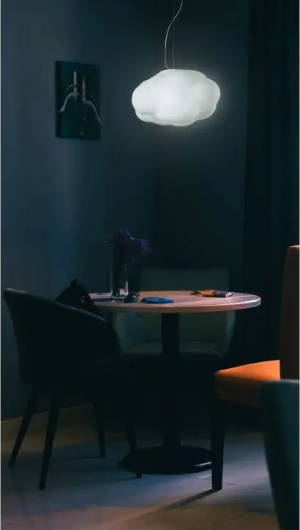 Suspension Lamp White Glass D:50cm ITALY
