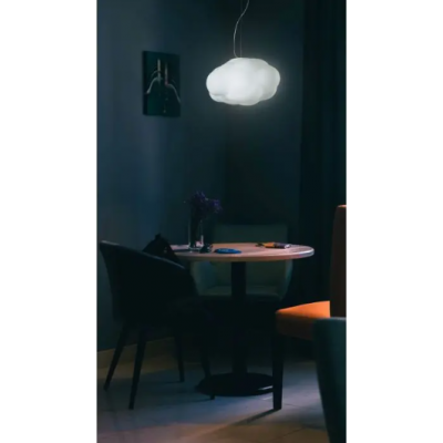 Suspension Lamp White Glass D:50cm ITALY