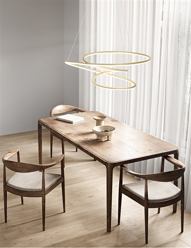 ΚΡΕΜΑΣΤΟ ΦΩΤΙΣΤΙΚΟ LED D:80cm BRUSHED GOLD 96W