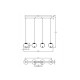 ΚΡΕΜΑΣΤΟ 4ΦΩΤΟ ΦΩΤΙΣΤΙΚΟ LED L:87cm 28W