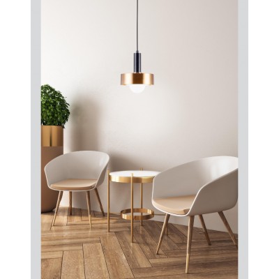 MONOΦΩΤΟ Ε27 BLACK-BRUSHED BRASS METAL ITALY