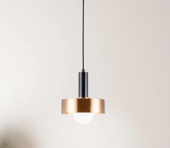 MONOΦΩΤΟ Ε27 BLACK-BRUSHED BRASS METAL ITALY
