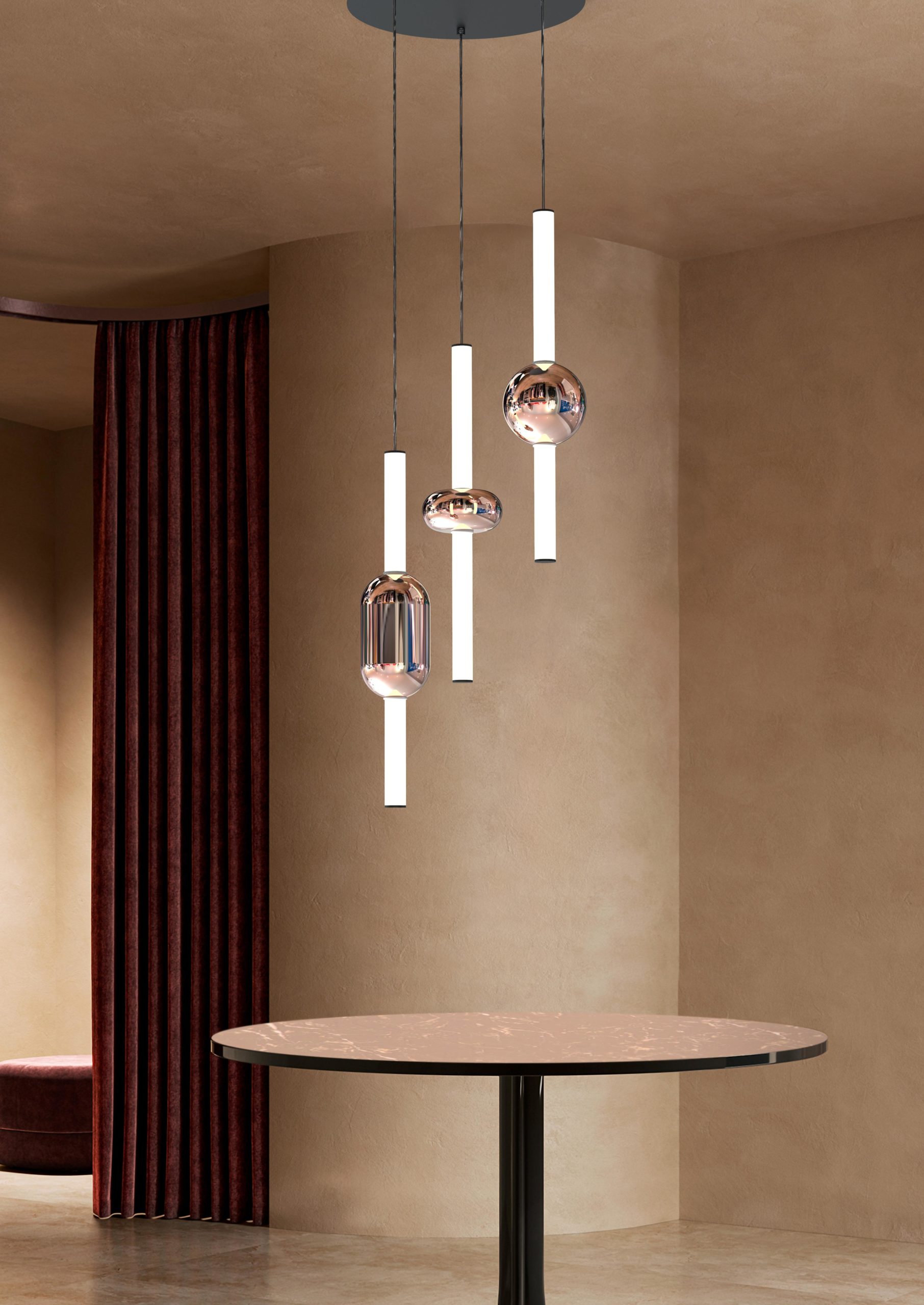 ΚΡΕΜΑΣΤΟ ΦΩΤΙΣΤΙΚΟ COPPER GLASS 5280 L ITALY