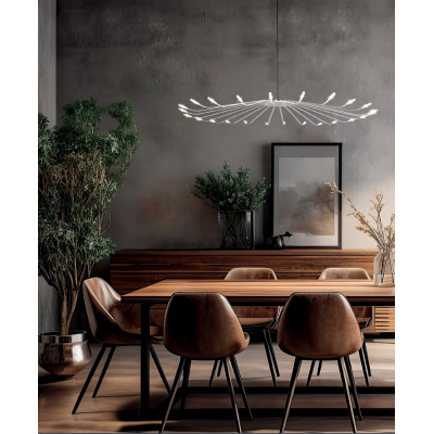  SOPSPENSIONE A LED A LUCE DIFFUSA Ø 135CM       