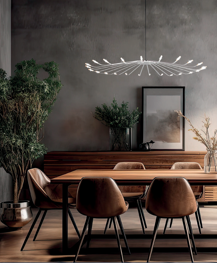  SOPSPENSIONE A LED A LUCE DIFFUSA Ø 135CM       
