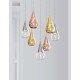 ΚΡΕΜΑΣΤΟ ΜΟΝΟΦΩΤΟ GLASS  COPPER GU10 ITALY