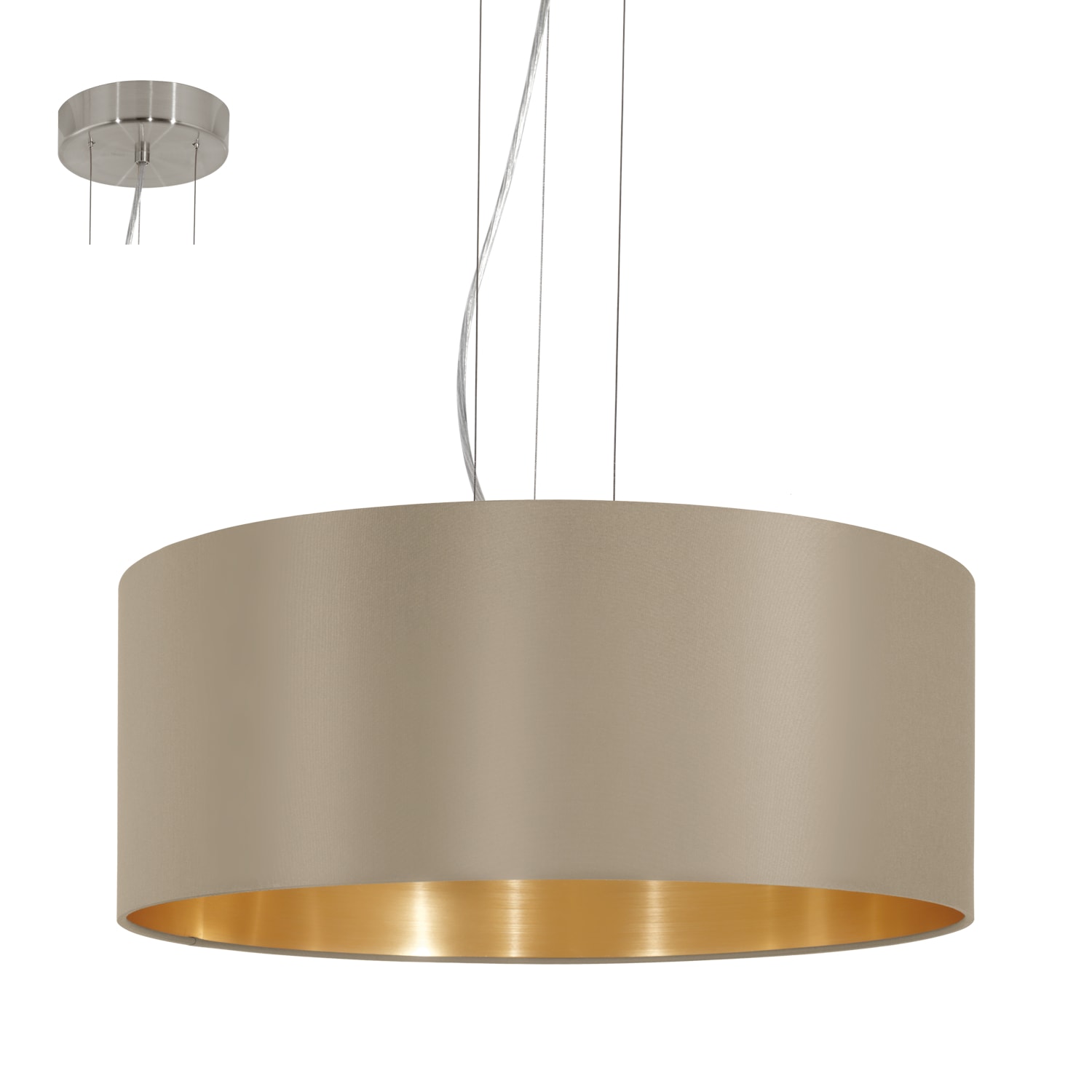 ΚΡΕΜΑΣΤΟ GOLD 3x 60W D 530 MM H 1100 MM