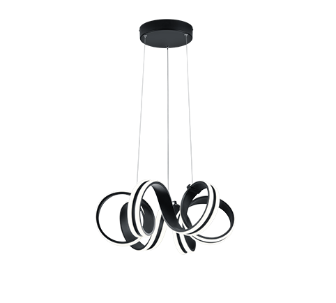 ΚΡΕΜΑΣΤΟ LED BLACK MAT 38W