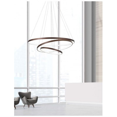 ΚΡΕΜΑΣΤΟ LED BROWN CIRCLES D: 80 H: 150 CM