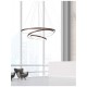 ΚΡΕΜΑΣΤΟ LED BROWN CIRCLES D: 80 H: 150 CM