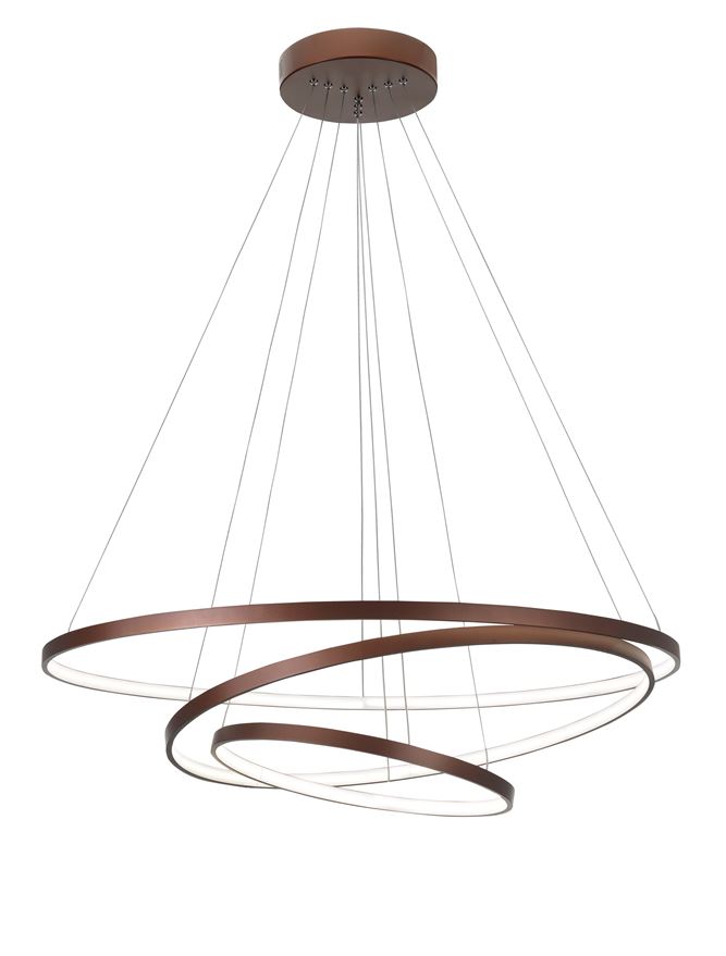 ΚΡΕΜΑΣΤΟ LED BROWN CIRCLES D: 80 H: 150 CM
