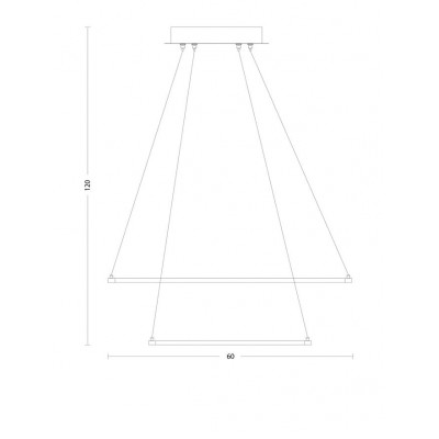 ΚΡΕΜΑΣΤΟ LED D: 60 H: 120 cm